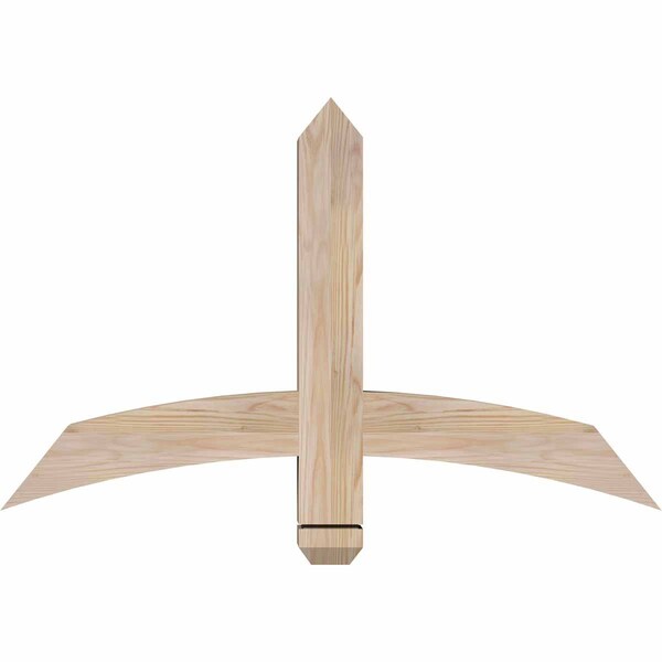 Ekena Millwork Bellingham Smooth Timber Gable Bracket, Douglas Fir, 36"W x 23"H x 3 1/2"D x 3 1/2"F, 15/12 Pitch GBW036X23X0404BEL00SDF - main